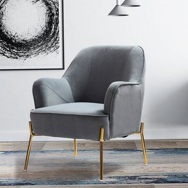 Armchair silver legs sale