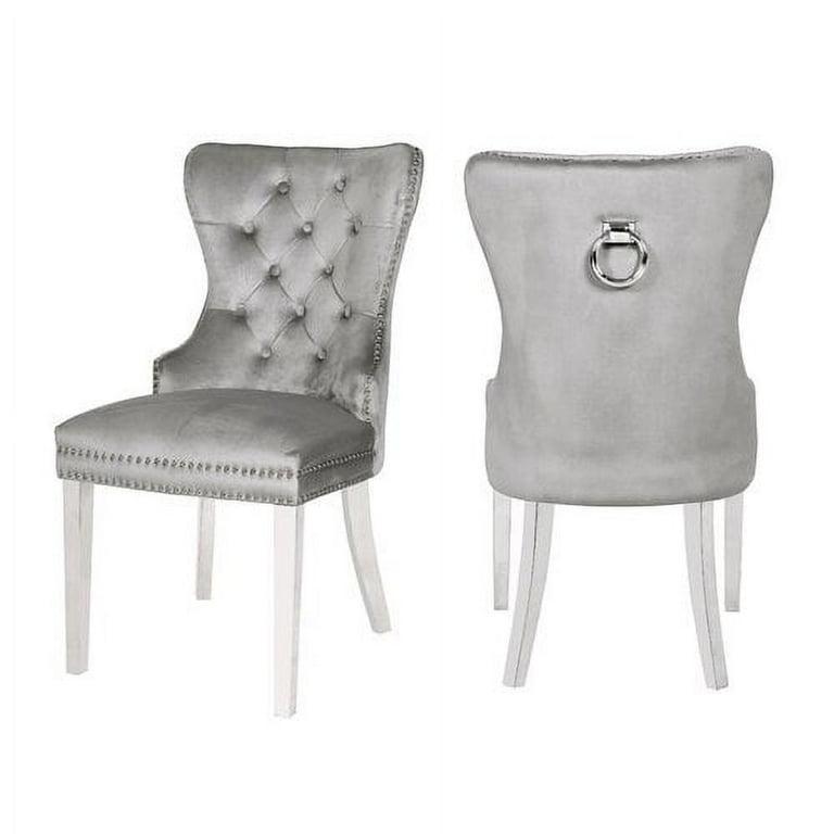 Light gray online dining chairs
