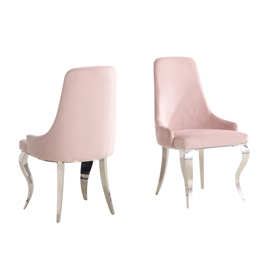 Velvet Upholstered Dining Chairs Set of 2, Velvet Dining Room Chair
