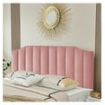 Velvet Upholstered King/Cal King Headboard, Tufted Headboard for King