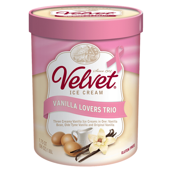 Velvet Vanilla Lovers Trio Ice Cream, 1.75 qt