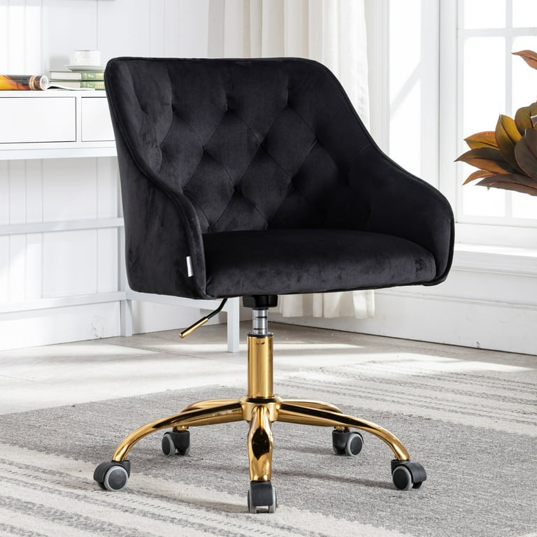 Black sale vanity chairs
