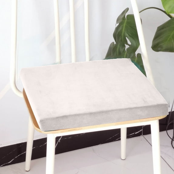 Velvet Window Seat Cushion with High Density Foam, Non Slip Tatami Bench Pad for Indoor Bay Window, Sofa, Floor Seating – 16 x 16 x 3 Inch