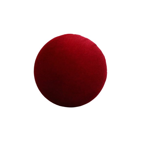Velvet Wine Red Christmas Ball Ornament Medium Size 10cm for Tree and Holiday Decor