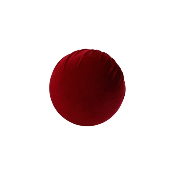 Velvet Wine Red Christmas Ball Ornament Small Size 8cm for Tree and Holiday Decor