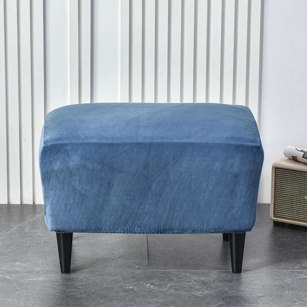 Velvet Wingback Chair Cover Yellow 2 Piece Nordic Stretch Spandex Wing Back Sofa Slipcovers