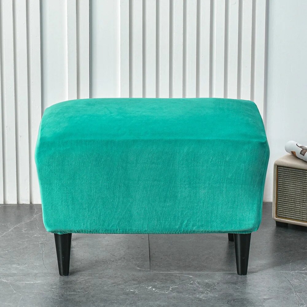 Velvet Wingback Chair Cover Yellow 2 Piece Nordic Stretch Spandex Wing Back Sofa Slipcovers