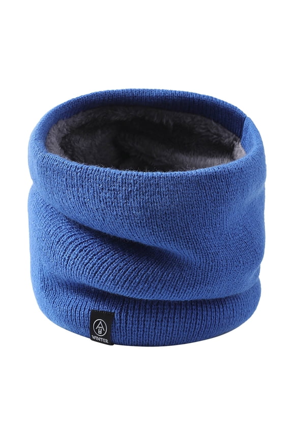 Velvet Winter Scarf for Men Soft Warm Neck Wrap Cold Weather Outdoor Accessory