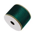 thumbnail image 1 of Velvet Wired Ribbon, Christmas Ribbon, 2.5 Inch Khaki Gold Crushed Velvet Ribbon for Gift Wrapping and Tree Decoration, 10 Yards Long, Polyester Material, Wired Edges for Easy Shaping, 1 of 6