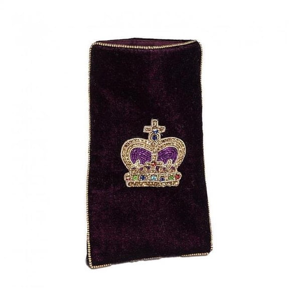 MDR Trading Inc. AB-90-ROYALE-03-CROWN Velvet With 3D Beaded Crown Eye Glass Pouch