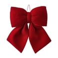 thumbnail image 1 of Velvet Wreath Bows,Christmas Bows Xmas Decorative Ties, Bow Ornaments Wreaths Twist-Tie Bows for Gift-Wrapping, Festive Winter Decor, Home Party, 1 of 8