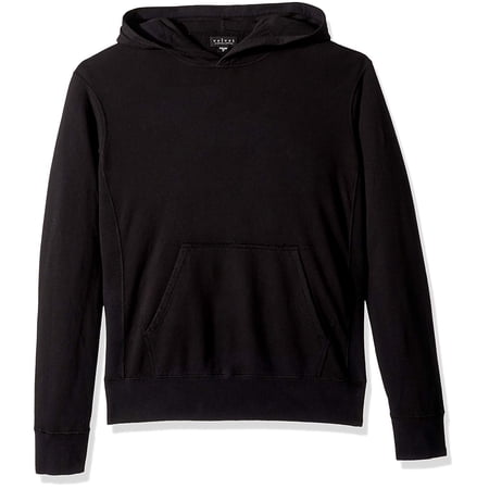 Velvet by Graham & Spencer Men’s Little Havana Hoodie with Pocket and Ribbing (Black, S)