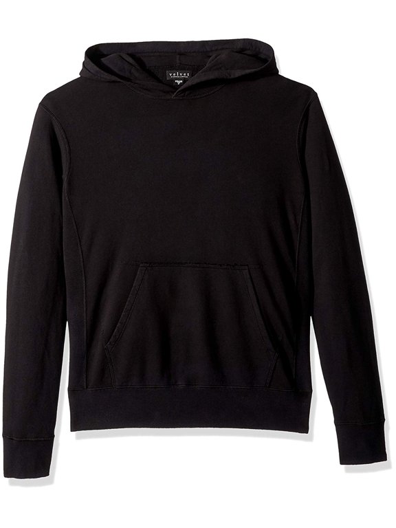 by Graham & Spencer Mens Little Havana Hoodie with Pocket and Ribbing (Black, S)