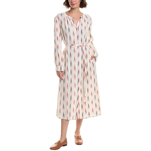 Velvet by Graham & Spencer womens  Alta Midi Shirtdress, m, White