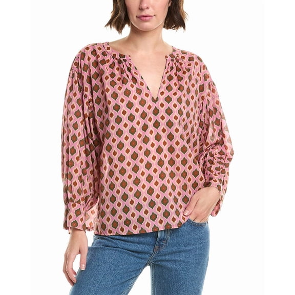 Velvet by Graham & Spencer womens Keren Top, m, Pink