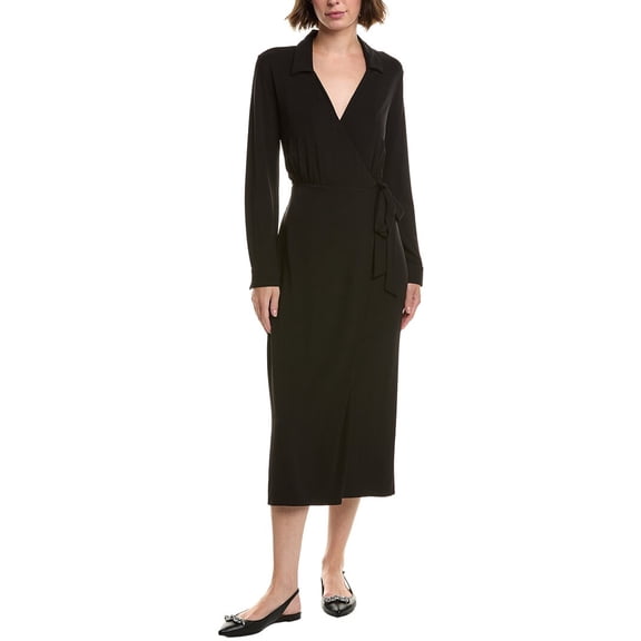 Velvet by Graham & Spencer womens  Melata Wrap Dress, xs, Black