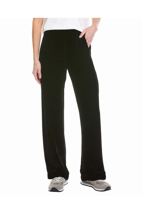 by Graham & Spencer womens Sorine Velvet Silk-Blend Pant, s, Black