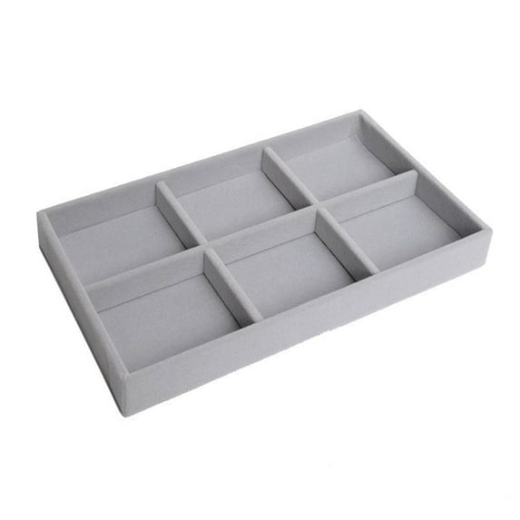 Velvets Jewelry Storage Tray for Drawer Organization Stackable Rings Organiser Multifunctional Necklace Bracelets Holder