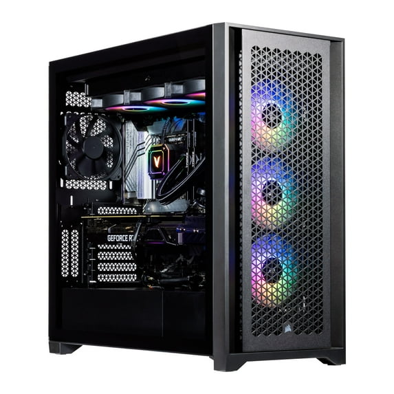 Velztorm Aciex 14th Gen Gaming Desktop PC (Intel i9-14900K 24-Core, GeForce RTX 3090 Ti, 64GB DDR5, 8TB PCIe SSD, Wifi, USB 3.2, Bluetooth, Win 10 Home)