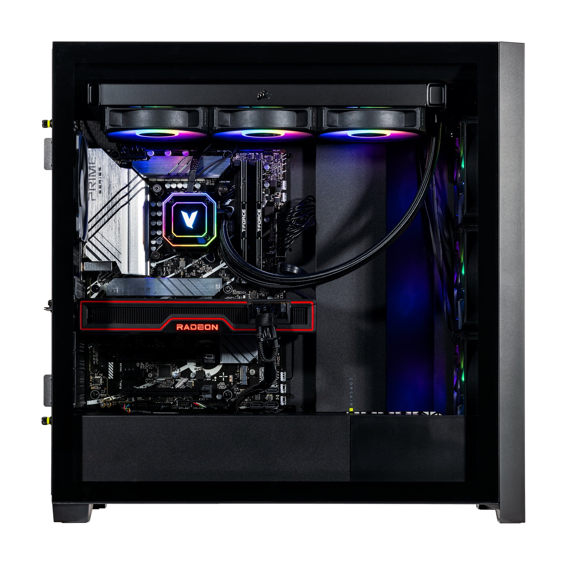 Velztorm Aciex 14th Gen Gaming Desktop PC Intel i9 14900K Radeon RX 9070 XT 32GB DDR5 2TB PCIe SSD 360mm AIO 1000W PSU WiFi 6 Bluetooth 5 2 RJ 45 1 D