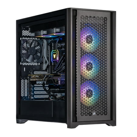Velztorm Aciex 3D Custom Built Gaming Desktop PC (AMD Ryzen 7 7800X3D, GeForce RTX 5070 Ti, 32GB DDR5, 2TB PCIe SSD, 360mm AIO, 1000W PSU, WiFi 6E, Bluetooth 5.2, RJ-45, 1 Display Port, Win 11 Pro)