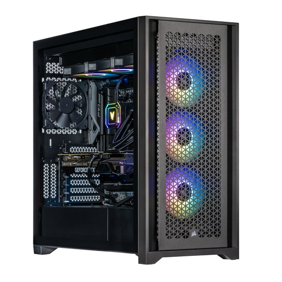 Velztorm Aciex 3D Custom Built Gaming Desktop PC (AMD Ryzen 9 7950X3D 16-Core, GeForce RTX 3090, 32GB DDR5 4800MHz RAM, 512GB PCIe SSD + 1TB HDD (3.5), Wifi, USB 3.2, HDMI, Bluetooth, Win 11 Home)