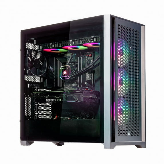 Velztorm Aciex Gaming Desktop PC (Intel i9-14900K (Alder Lake) 24-Core, RTX 3090 24GB, 32GB DDR5, 4TB PCIe SSD, 360 mm AIO, 1000W PSU, WiFi 6, BT 5.2, Win10H)