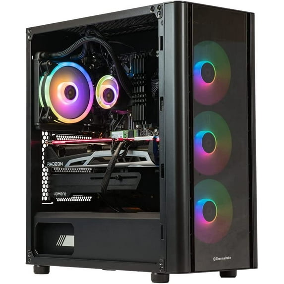 Velztorm Archux Custom Built Gaming Desktop PC (AMD Ryzen 7 - 3700X 8-Core, 128GB RAM, 1TB PCIe SSD + 2TB HDD (3.5), Radeon RX 6600 XT, 4xUSB 3.1, 1xUSB 3.0, 2xHDMI, 2 Display Port (DP), Win 10 Home)