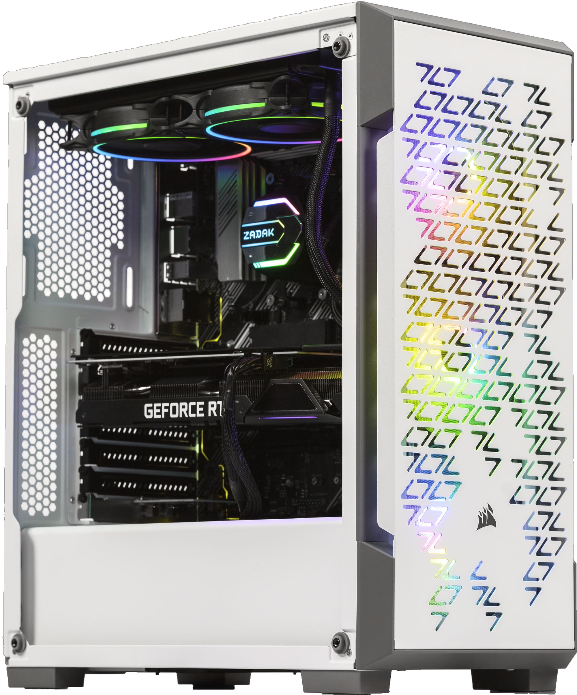 Velztorm Azcia Gaming Desktop PC (AMD Ryzen 7 - 5800X 8-Core, GeForce RTX 3050, 32GB RAM, 2TB m.2 SATA SSD, Wifi, USB 3.2, HDMI, Display Port, Win 11 Pro)