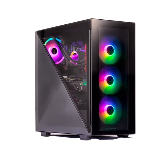 Velztorm Black Gladio Custom Built Gaming Desktop PC (AMD Ryzen 9 5900X 8-Core, 32GB RAM, 1TB PCIe SSD, Radeon RX 6900 XT, 7xUSB 3, 1xHDMI, 1 Display Port (DP), Win 10 Home)