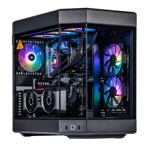 Velztorm Black Praetix Gaming Desktop PC (Intel i9-13900K upto 5.8GHz, Radeon RX 6800 XT 16GB, 16GB DDR5, 1TB PCIe SSD + 1TB HDD (3.5), 360mm AIO, RGB Fans, 1000W PSU, WiFi 6E, Win 11 Home) VELZ0085