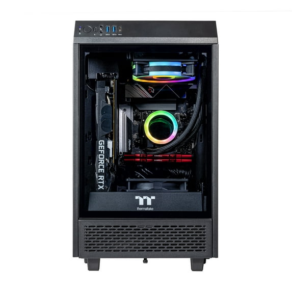 Velztorm Black Vertix Gaming Custom Desktop (AMD Ryzen 9 5900X 12-Core, GeForce RTX 4070 12GB, 32GB RAM, 1TB PCIe SSD + 2TB HDD, Wifi, USB 3.2, HDMI, Bluetooth, Win 10 Pro)