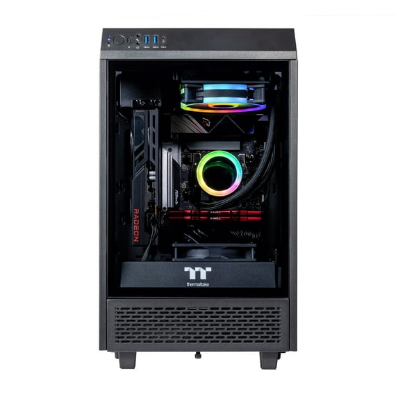 Velztorm Black Vertix Gaming Custom Desktop (AMD Ryzen 9 5900X 12-Core, Radeon RX 6800 XT, 32GB RAM, 2x1TB PCIe SSD (2TB), Wifi, USB 3.2, HDMI, Bluetooth, Display Port, Win 10 Home)