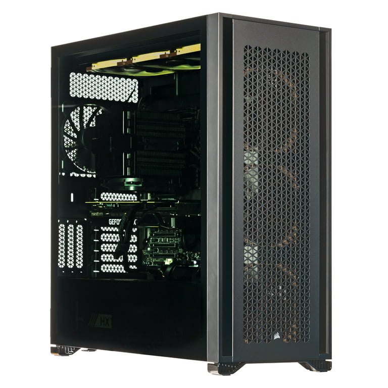 MXZ Gaming PC Desktop Computer, AMD Ryzen 5 5600 3.7GHz, RTX 3060 8GB,  B450,16GB DDR4, NVME 500GB SSD, 6RGB Fans, Win 11 Pro Ready, Gamer Desktop