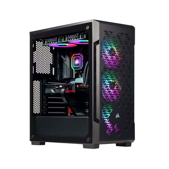Velztorm Fenrix Gaming Custom Desktop (Intel i9-12900K 16-Core, Radeon RX 6700 XT, 16GB RAM, 1TB PCIe SSD + 6TB HDD, Wifi, USB 3.2, HDMI, Bluetooth, Display Port, Win 10 Pro)
