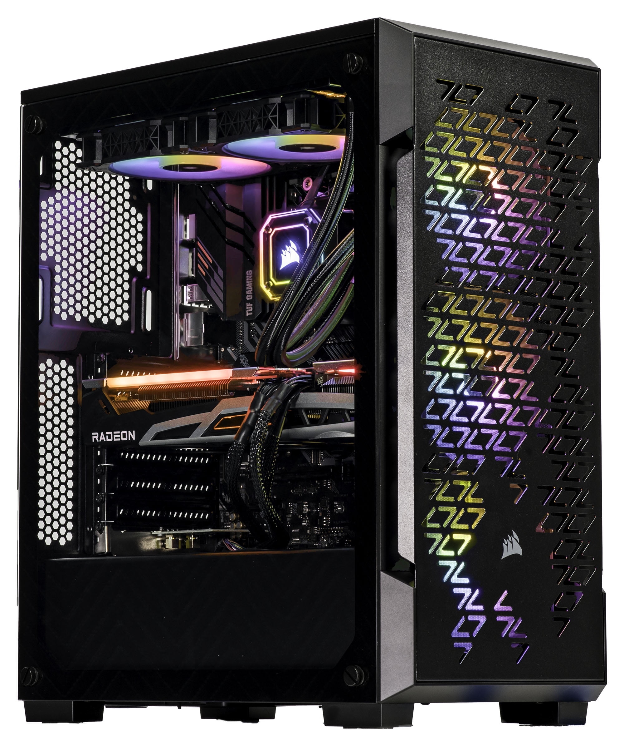 Velztorm Ferrux Custom Built Gaming Desktop PC Black (AMD Ryzen 9 - 5900X 12-Core, 16GB RAM, 1TB PCIe SSD + 1TB HDD (3.5), Radeon RX 6900 XT, Wifi, 2xUSB 3.0, 1xHDMI, 1 Display Port (DP), Win 10 Pro)
