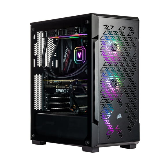 Velztorm Ferrux II Custom Built Gaming Desktop PC (Intel i9-11900K 8-Core, GeForce RTX 3080, 16GB RAM, 1TB PCIe SSD + 2TB HDD (3.5), Wifi, USB 3.2, Bluetooth, Display Port, Win 11 Home)