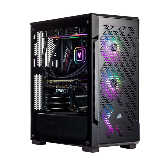 Velztorm Ferrux II Custom Built Gaming Desktop PC (Intel i9-11900K 8-Core, GeForce RTX 4070 12GB, 16GB RAM, 2TB PCIe SSD, Wifi, USB 3.2, Bluetooth, Display Port, Win 10 Home)