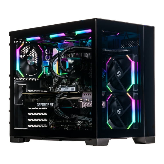Velztorm Galax Custom Built Gaming Desktop PC (AMD Ryzen 7 - 5800X 8-Core, 16GB RAM, 512GB PCIe SSD + 1TB HDD (3.5), GeForce RTX 4070 SUPER 12GB, Wifi, Black, Win 11 Home)