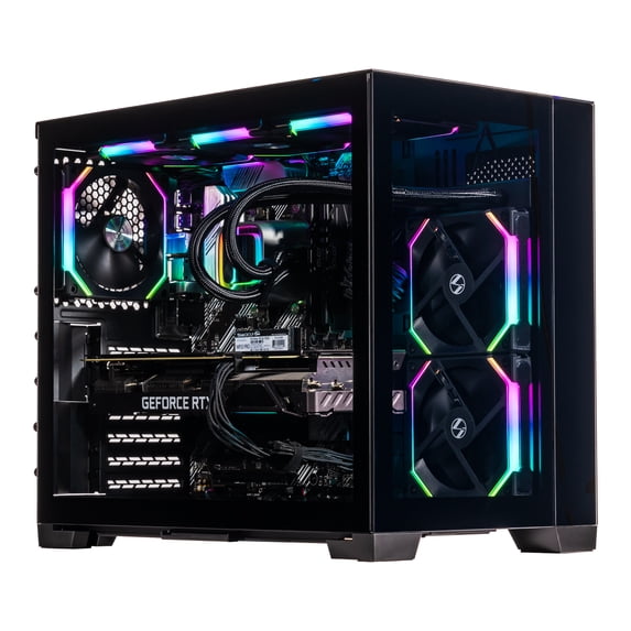 Velztorm Galax Custom Built Gaming Desktop PC (AMD Ryzen 7 - 5800X 8-Core, 64GB RAM, 1TB PCIe SSD + 1TB HDD (3.5), GeForce RTX 4070 SUPER 12GB, Wifi, Black, Win 10 Pro)