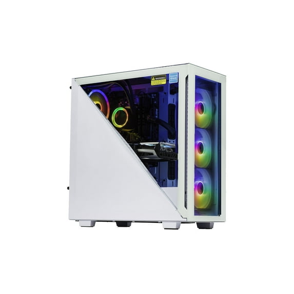 Velztorm Gladio Custom Built Powerful Gaming Desktop PC White (AMD Ryzen 9 5900X 12-Core, 16GB RAM, 2TB PCIe SSD + 3TB HDD (3.5), Radeon RX 6900 XT, Wifi, Bluetooth, 2xUSB 3.0, 1xHDMI, Win 10 Pro)
