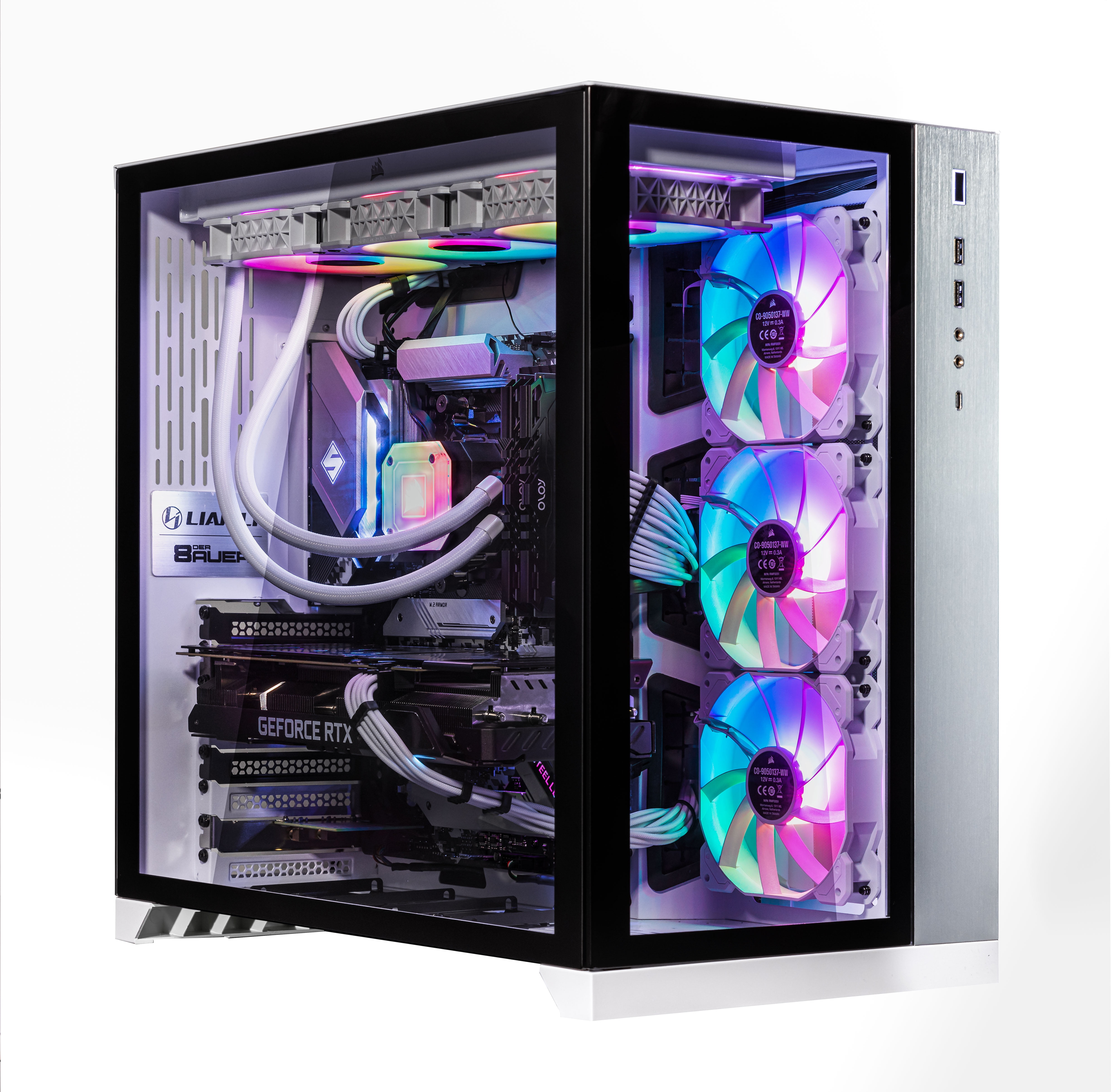 Velztorm Lux CTO Gaming Desktop PC Liquid-Cooled (AMD Ryzen 9 5950X 16-Core, GeForce RTX 3050 8GB, 32GB DDR4, 2TB PCIe SSD, AC WiFi, 360mm AIO, RGB Fans, 1000W PSU, Win 10 Home)