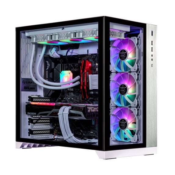 Velztorm Lux Lyte Custom Built Gaming Desktop PC (AMD Ryzen 9 - 5900X 12-Core, Radeon RX 6900 XT, 16GB RAM, 1TB PCIe SSD + 2TB HDD (3.5), Wifi, USB 3.2, HDMI, Bluetooth, Display Port, Win 10 Home)