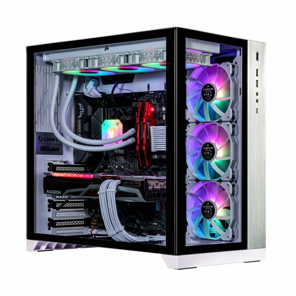 Velztorm Lux Lyte Custom Built Gaming Desktop PC (AMD Ryzen 9 - 5900X 12-Core, Radeon RX 6900 XT, 32GB RAM, 2TB PCIe SSD + 2TB HDD (3.5), Wifi, USB 3.2, HDMI, Bluetooth, Display Port, Win 10 Home)