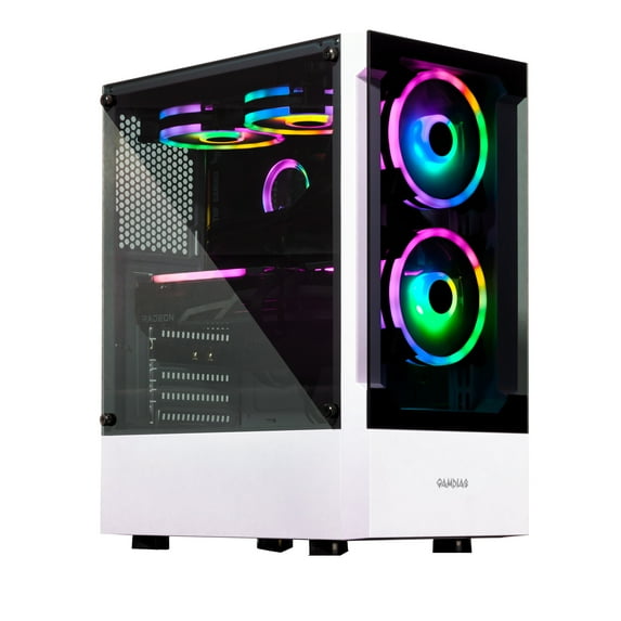 Velztorm Marrox Custom Desktop White (AMD Ryzen 7 5800X 8-Core, 64GB RAM, 512GB m.2 SATA SSD + 1TB HDD, Radeon RX 6900 XT, Wifi, USB 3.2, HDMI, Win 10 Pro)
