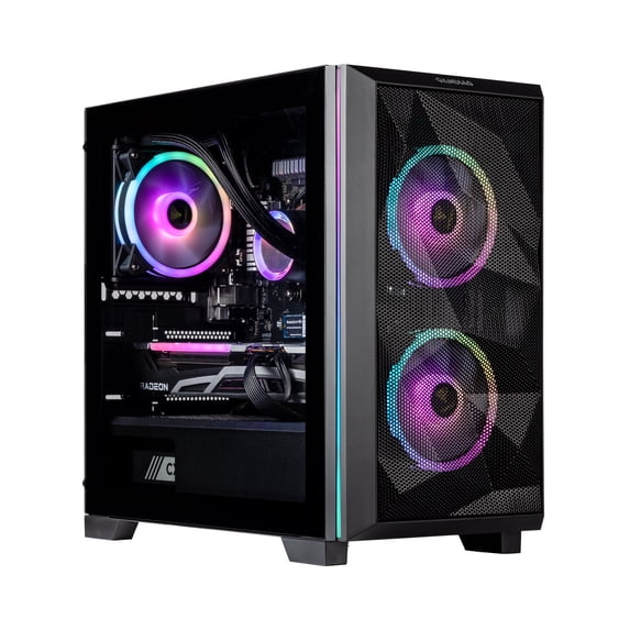 Velztorm Mini Pilum CTO Gaming Desktop PC (AMD Ryzen 7 - 3700X 8-Core, Radeon RX 6700 XT, 128GB DDR4, 2TB PCIe SSD + 6TB HDD (3.5), 120mm AIO, RGB Fans, 750W PSU, WiFi 5, BT, Win11P) VELZ0058