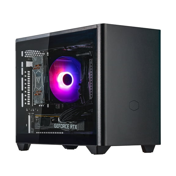 Velztorm Minixa Custom Built Gaming Desktop Computer (AMD Ryzen 5 5600X 6-Core, GTX 1660 Ti 6GB GDDR6, 16GB DDR4, 2TB PCIe SSD, RGB Fans, 750W PSU, WiFi 6BT 5.2, Win 10 Pro) VELZ0026
