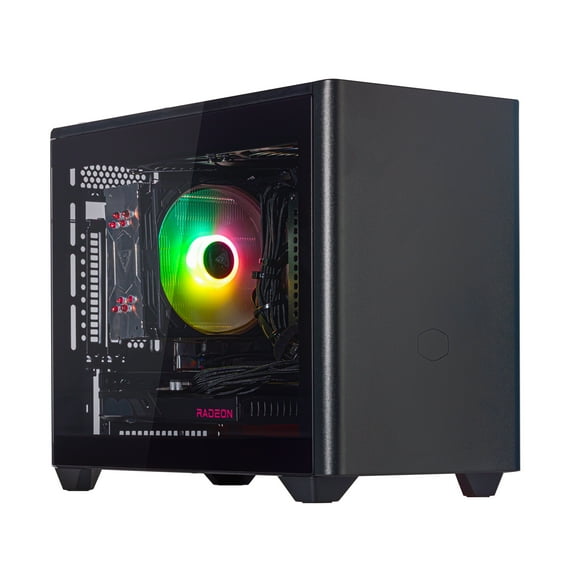 Velztorm Minixa Gaming & Entertainment Custom Desktop (AMD Ryzen 5 5600X 6-Core, Radeon RX 6600 XT, 32GB RAM, 512GB PCIe SSD, Wifi, USB 3.2, HDMI, Bluetooth, Display Port, Win 10 Home)