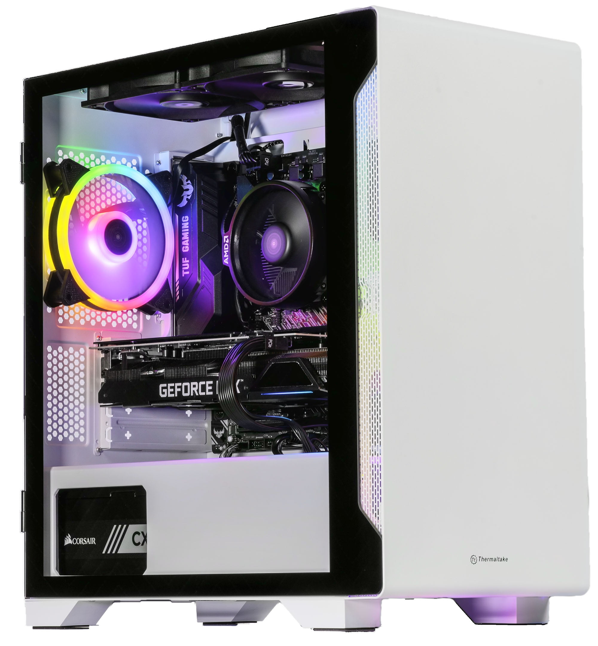 Velztorm Nix Custom Built Gaming Desktop PC Snow White (AMD Ryzen