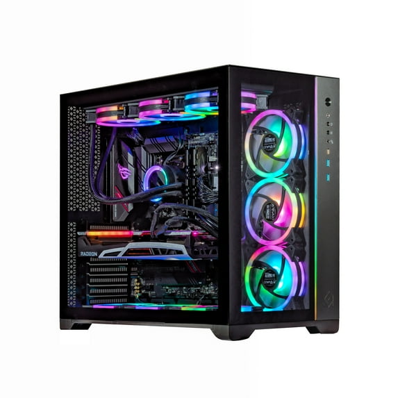 Velztorm Nox Custom Built Gaming Desktop PC (AMD Ryzen 5 5600X 6-Core, 128GB RAM, 2TB PCIe SSD + 3TB HDD (3.5), Radeon RX 6600 XT, Wifi, 2xUSB 3.0, 1xHDMI, 1 Display Port (DP), Win 10 Home)